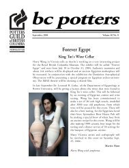 PGBC September Newsletter.qxd - Potters Guild of BC