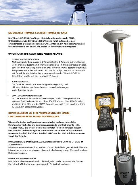 Trimble GNSS Systeme (PDF) - Sinning Vermessungsbedarf GmbH