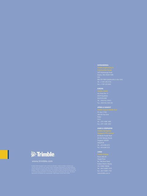 Trimble GNSS Systeme (PDF) - Sinning Vermessungsbedarf GmbH