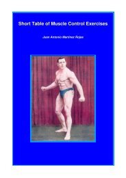 Short Table Of Muscle Control Exercises – The Maxalding