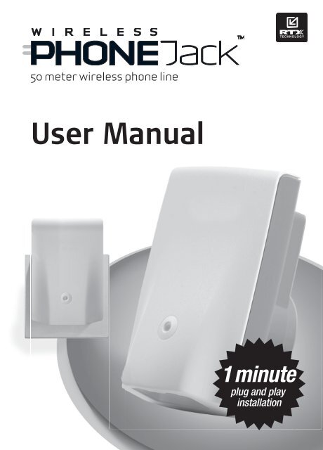 User Manual - Wireless PHONE Jack