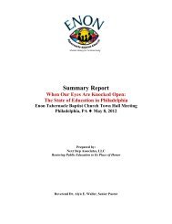 Summary Report - Enon Tabernacle Baptist Church