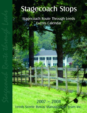 Stagecoach Stops - Leeds Scenic Byway