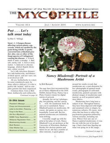 Nancy Mladenoff - North American Mycological Association