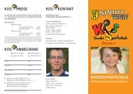 KiSS Flyer - Sportfreunde Harteck eV