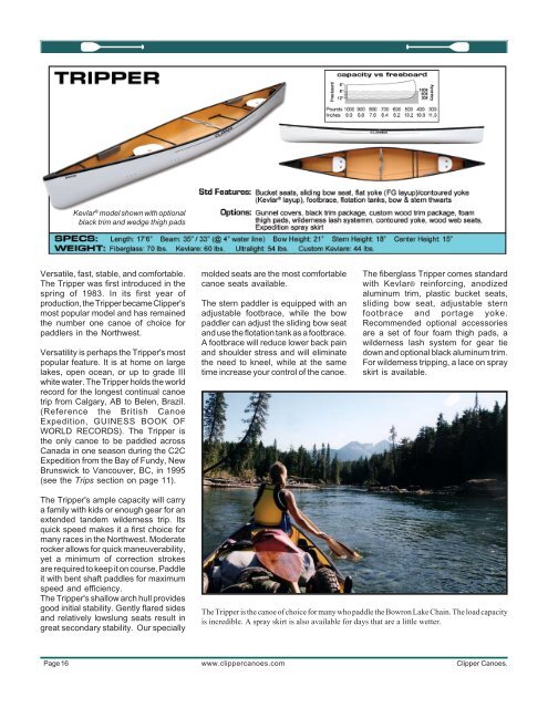 WESTERN CANOER 2008 PDF - Clipper Canoes