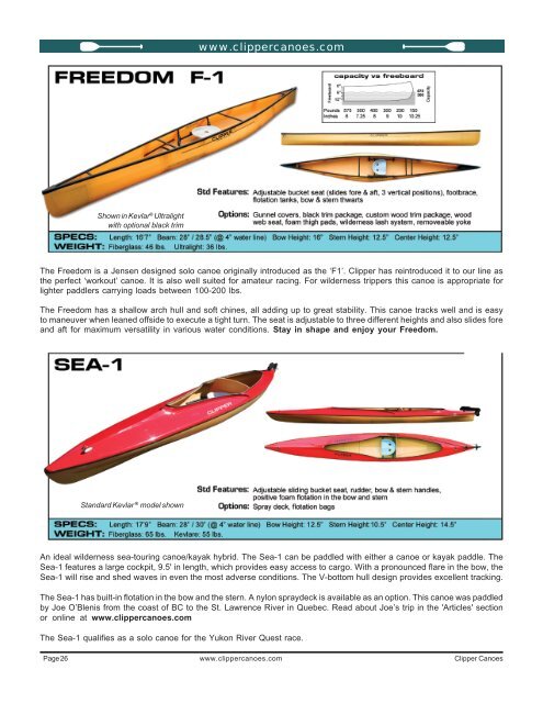 WESTERN CANOER 2008 PDF - Clipper Canoes