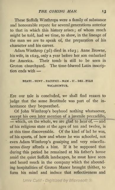 John Winthrop First Governor of the Masschusetts Colony