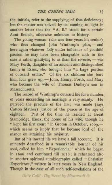 John Winthrop First Governor of the Masschusetts Colony