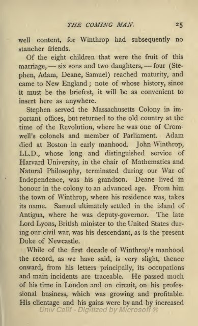 John Winthrop First Governor of the Masschusetts Colony