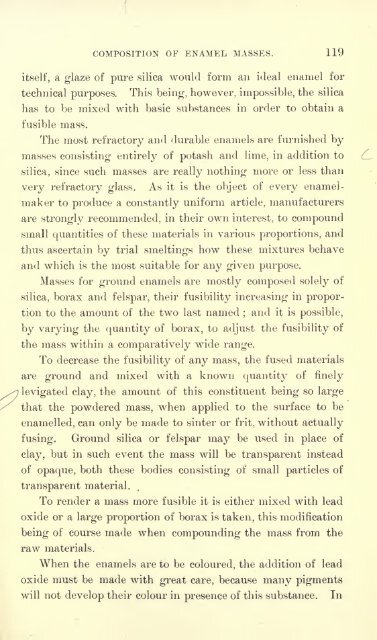 Enamels and enamelling; an introduction to the preparation and ...