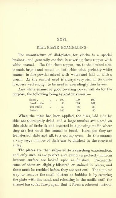 Enamels and enamelling; an introduction to the preparation and ...