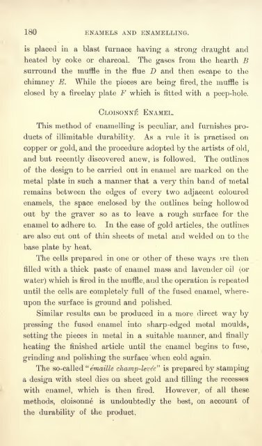 Enamels and enamelling; an introduction to the preparation and ...