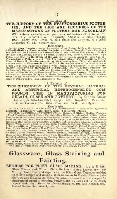 Enamels and enamelling; an introduction to the preparation and ...