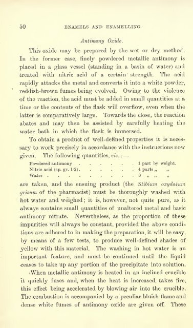 Enamels and enamelling; an introduction to the preparation and ...