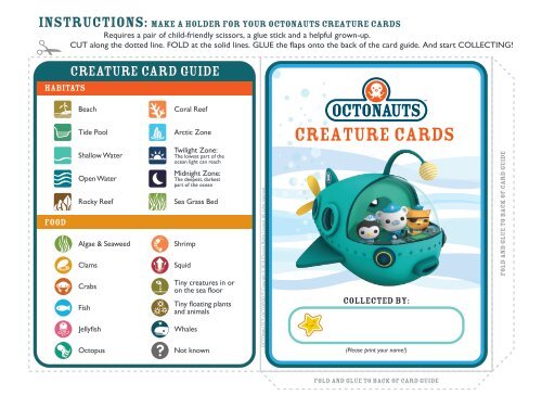 Octonauts Creature Chart 1