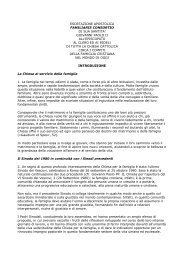 ESORTAZIONE APOSTOLICA FAMILIARIS CONSORTIO ... - Paoline