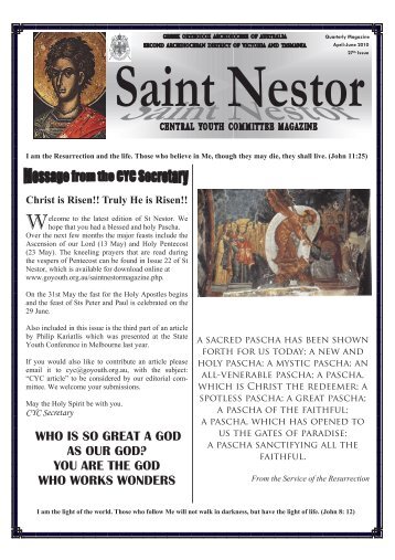 Saint Nestor Issue 27 - CYC Victoria and Tasmania