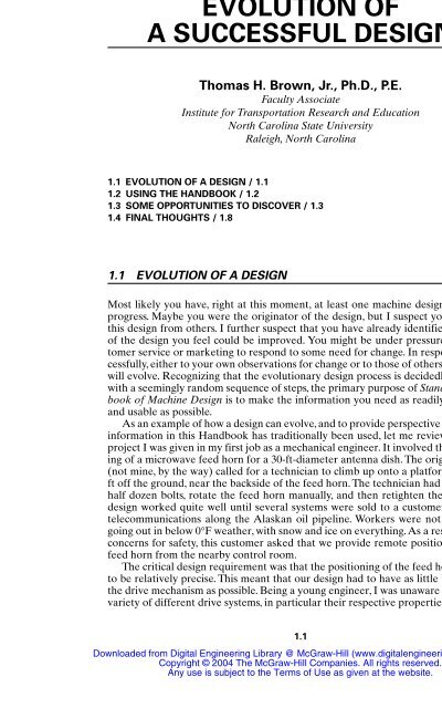 chapter 1 evolution of a successful design