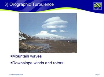 3) Orographic Turbulence