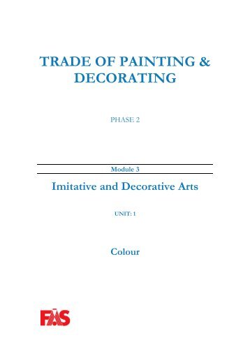 TRADE OF PAINTING & DECORATING - eCollege