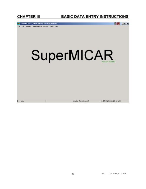 APPENDIX F SPELLING WORDS FOR SuperMICAR DATA ENTRY