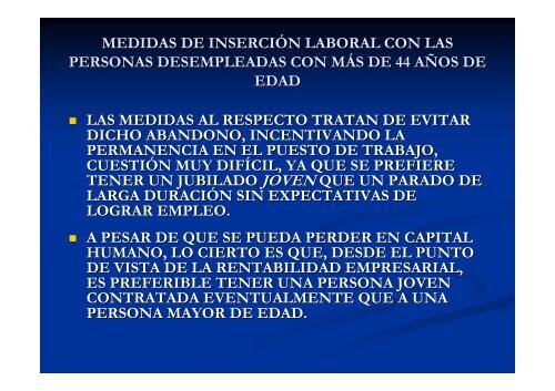 MEDIDAS DE INSERCIÓN LABORAL