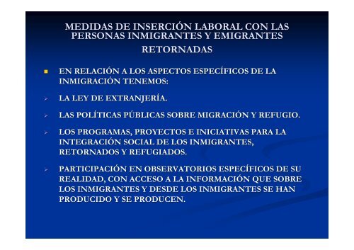 MEDIDAS DE INSERCIÓN LABORAL