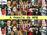 MPB da Bossa aos anos 80 - Roger - professor - literatura, pré ...