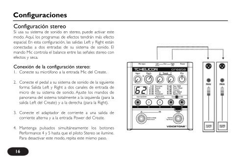 Especificaciones técnicas - TC-Helicon