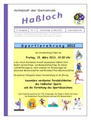 16. und 17. März 2013 - Gemeinde Haßloch