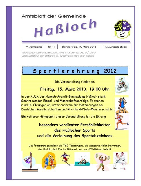 16. und 17. März 2013 - Gemeinde Haßloch