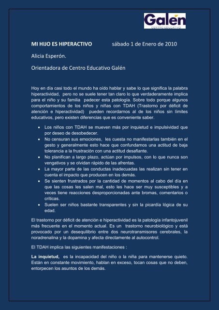 que quiere decir la palabra hiperactividad