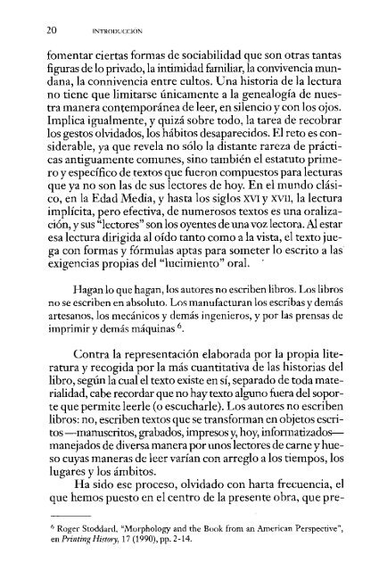 Historia de la lectura en el mundo occidental - Teoría y Análisis ...