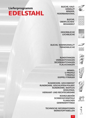 EDELSTAHL Gesamtprogramm - AALCO Metall