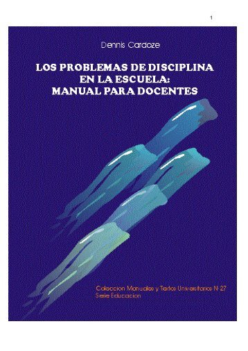 Los problemas de conducta en la escuela - Ministerio de Educación