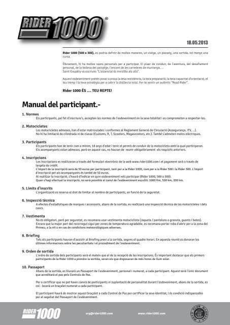 2. Manual del participant. - Rider1000