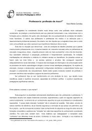 Professr/a: profissão de risco - Colégio Teresiano - CAP/PUC