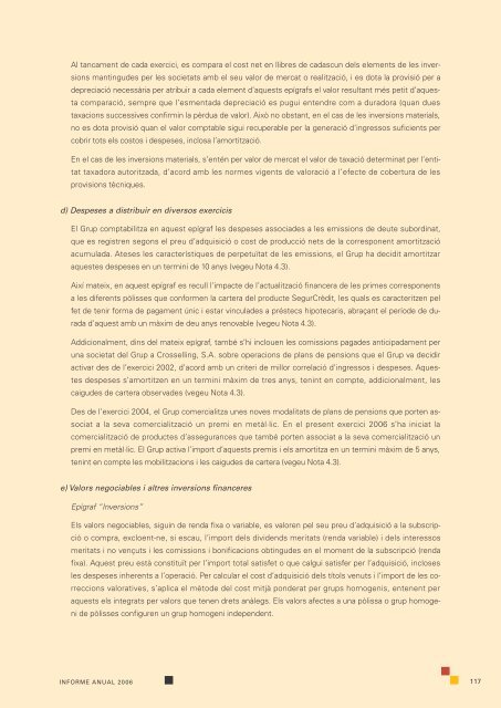 Informe anual 2006. Versió catalana (PDF 3.142 Kb - VidaCaixa