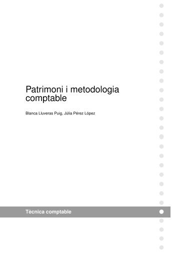 Patrimoni i metodologia comptable - IOC
