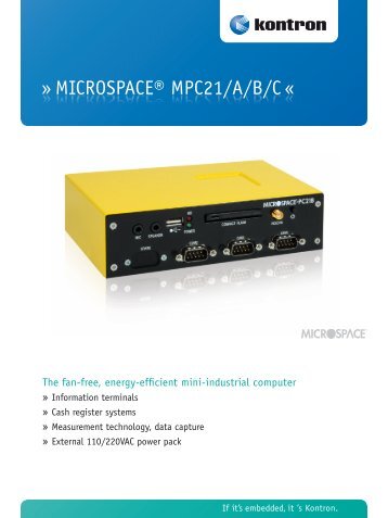 MICROSPACE® MPC21/A/B/C « - Aaronn