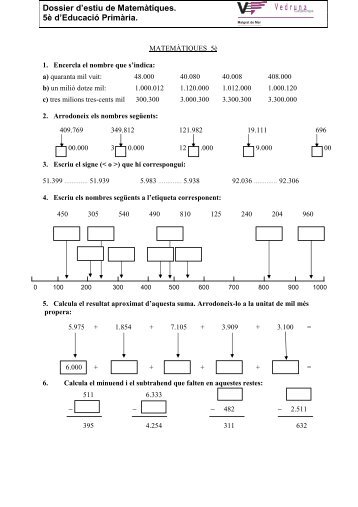 màtemàtiques - web del col·legi vedruna de malgrat de mar