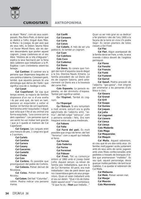 BUTLLETÍ INFORMATIU LOCAL - Núm. 36 - Ajuntament d'Alguaire