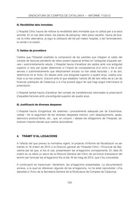 Informe 17/2012 - Sindicatura de Comptes