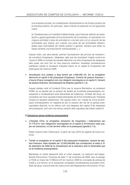 Informe 17/2012 - Sindicatura de Comptes