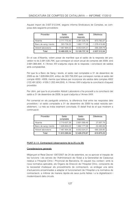 Informe 17/2012 - Sindicatura de Comptes