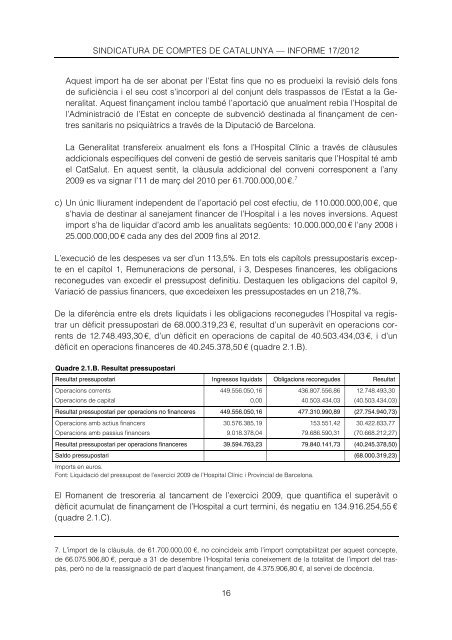 Informe 17/2012 - Sindicatura de Comptes