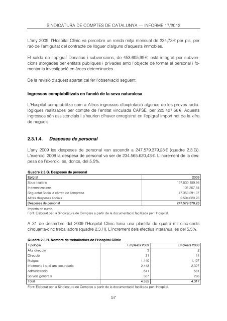 Informe 17/2012 - Sindicatura de Comptes