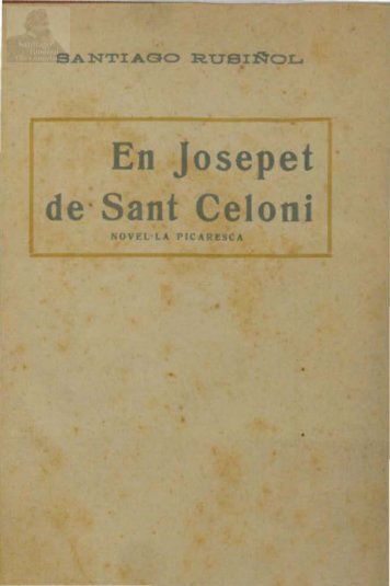 En Josepet de Sant Celoni Novel la picaresca - Institut d'Estudis ...