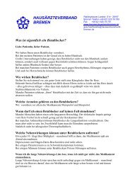 Was ist eigentlich ein Betablocker? - Hausärzteverband Bremen eV